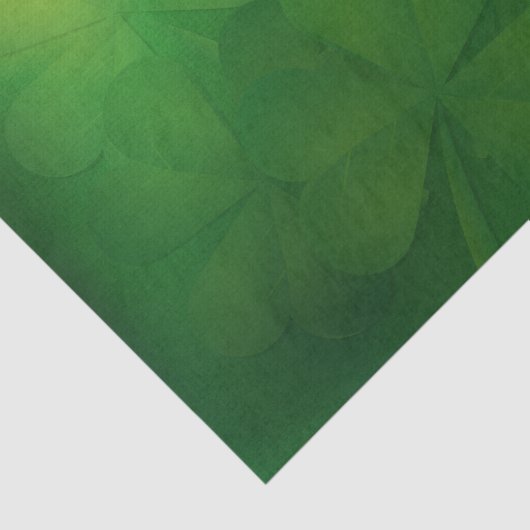 St. Patrick's Day - Clovers/Kleeblatts Seidenpapier (Ausschnitt)