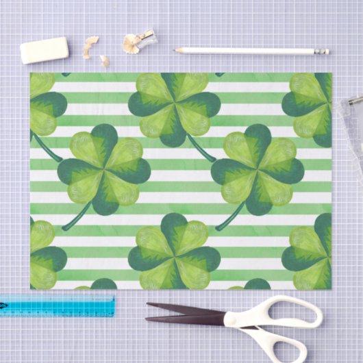 St. Patrick's Day Clovers Seidenpapier (Handwerk)
