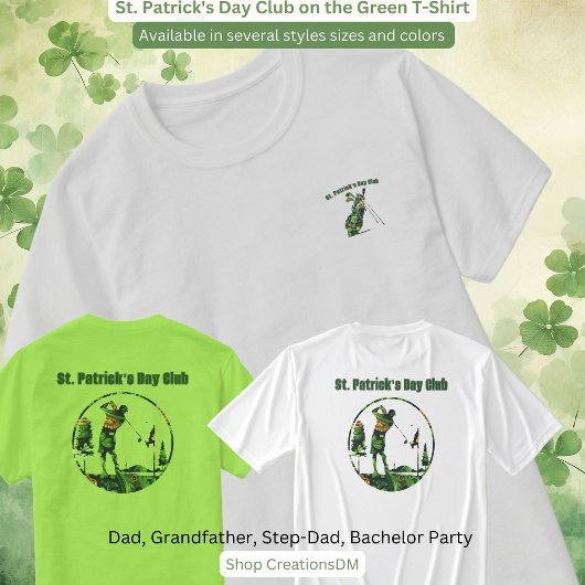 St. Patrick's Day Club am grünen T - Shirt