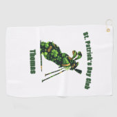 St Patrick's Day Club Personalisiertes Golfhandtuc Golfhandtuch (Horizontal)