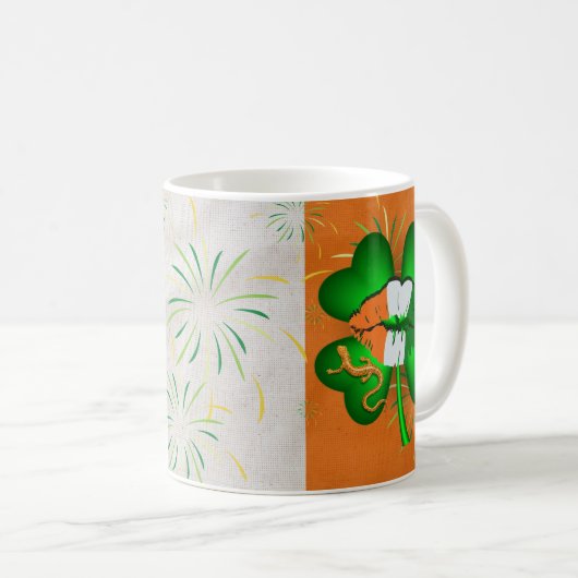 St Patrick's Day Coffee Tasse (VorderseiteRechts)