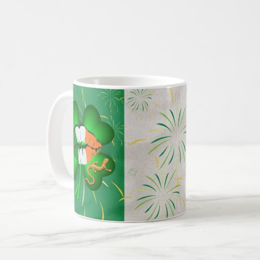 St Patrick's Day Coffee Tasse (Vorderseite Links)