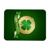 St. Patrick's Day Coin Kleeblatt Magnet (Horizontal)