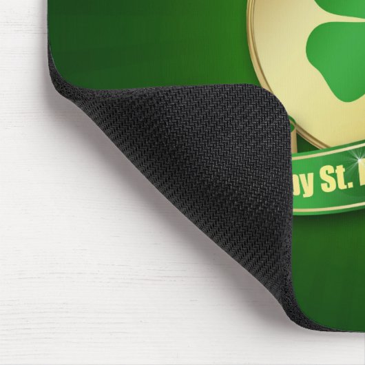 St. Patrick's Day Coin Kleeblatt Mousepad (Ecke)