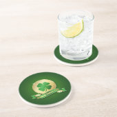 St. Patrick's Day Coin Kleeblatt Untersetzer (Seite)