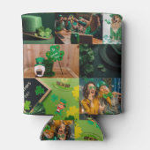 St. Patrick's Day Collage Dosenkühler (Rückseite)