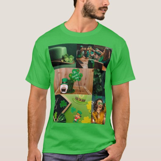 St. Patrick's Day Collage T-Shirt (Vorderseite)