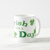 St. Patrick's Day Collie Kaffeetasse (VorderseiteRechts)