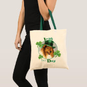 St. Patrick's Day Collie Tragetasche (Vorderseite (Produkt))