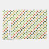St Patricks Day Colorful Dots NAME Irish Fun Geschirrtuch (Horizontal)