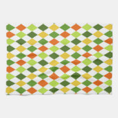 St Patricks Day Colorful Harlequin Geschirrtuch (Horizontal)