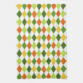 St Patricks Day Colorful Harlequin Geschirrtuch (Vertikal)