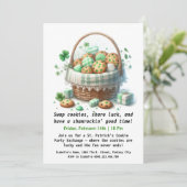 St. Patricks Day Cookies - Sweet Luck & Liebe Einladung (Stehend Vorderseite)