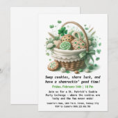 St. Patricks Day Cookies - Sweet Luck & Liebe Einladung (Vorne/Hinten)