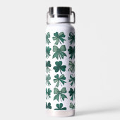 St. Patrick's Day Coquette Bows Kleeblatts Trinkflasche (Rückseite)