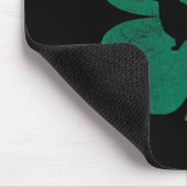 St Patricks Day Corgi Irischer Grüner Kleeblatt-Kl Mousepad (Ecke)