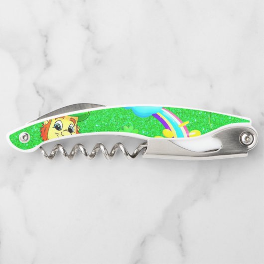 St. Patrick's Day Corkschraube Flasche Opener Kellnermesser (Rückseite)