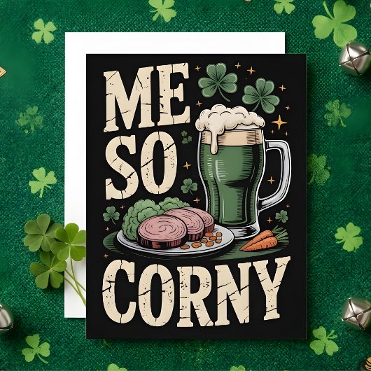 St. Patrick's Day Corned Beef Humor Karte