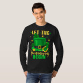 St Patricks Day Costume Let Shenanigans Begin Lepr T-Shirt (Vorne ganz)