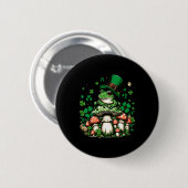 St Patricks Day Cotattcore Frosch Ästhetik unter m Button (Vorne & Hinten)