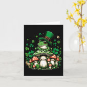 St Patricks Day Cotattcore Frosch Ästhetik unter m Karte (Gelbe Blume)