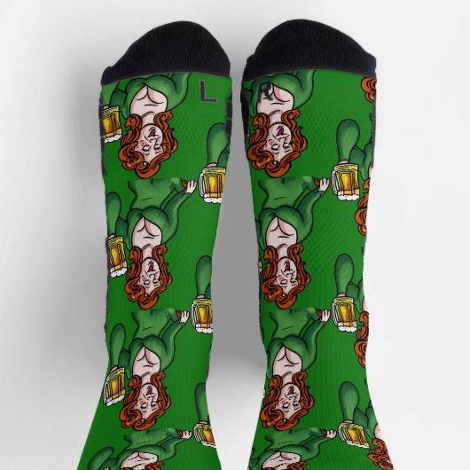 St Patrick's Day Crew Socks Socken (Oben)