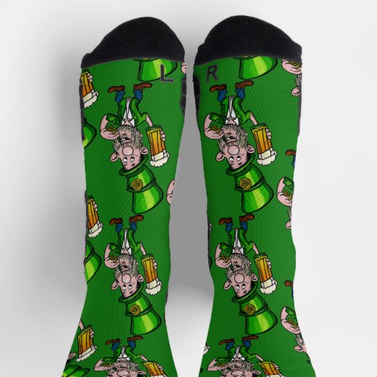 St Patrick's Day Crew Socks Socken (Oben)