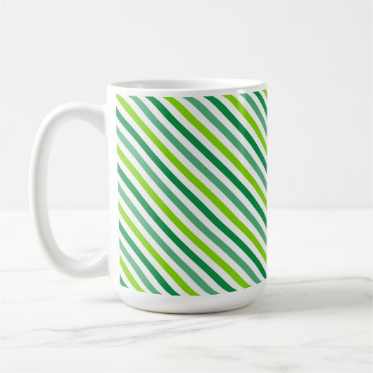 St. Patrick's Day Cross Streifen Muster-54602 Kaffeetasse (Links)