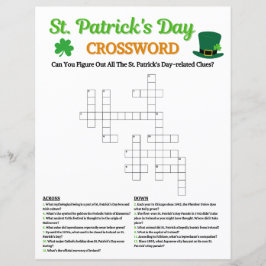 St. Patrick's Day Crossword Game