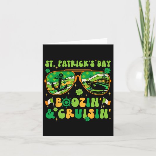 St Patricks Day Cruise Matching Cruising Boozing D Karte (Vorderseite)