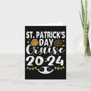 St Patricks Day Cruise Ship Squad 2024 Funny Famil Karte