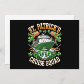 St Patrick's Day Cruise Squad 2025 Family Matching Einladung (Vorne/Hinten)