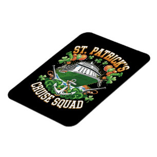 St Patrick's Day Cruise Squad 2025 Family Matching Magnet