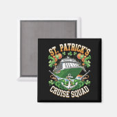 St Patrick's Day Cruise Squad 2025 Family Matching Magnet (Vorderseite/Rückseite)