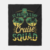 St Patrick's Day Cruise Squad Family Matching Fleecedecke (Vorderseite)