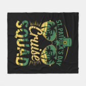 St Patrick's Day Cruise Squad Family Matching Fleecedecke (Vorderseite (Horizontal))