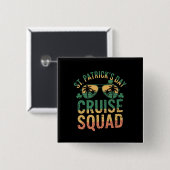 St Patrick's Day Cruise Squad Funny Family Matchin Button (Vorne & Hinten)