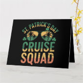 St Patrick's Day Cruise Squad Funny Family Matchin Karte (Gelbe Blume)