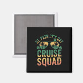 St Patrick's Day Cruise Squad Funny Family Matchin Magnet (Vorderseite/Rückseite)