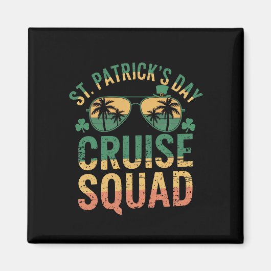 St Patrick's Day Cruise Squad Funny Family Matchin Magnet (Vorne)