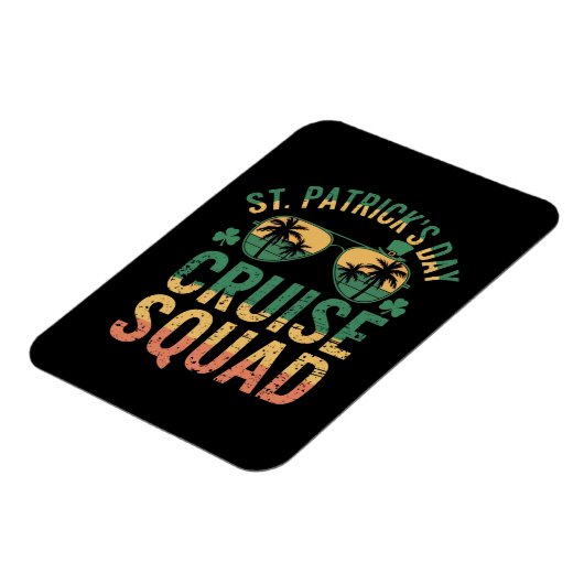 St Patrick's Day Cruise Squad Funny Family Matchin Magnet (Linke Seite)