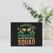 St Patrick's Day Cruise Squad Funny Family Matchin Postkarte (Stehend Vorderseite)