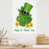 St. Patrick's Day Cupcake Poster (Küche)