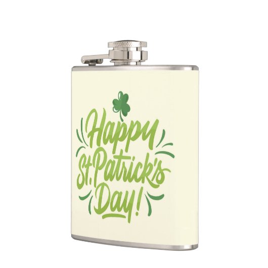 St. Patrick's Day Custom Flask Green Beer Tasse Flachmann (Links)