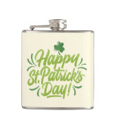 St. Patrick's Day Custom Flask Green Beer Tasse Flachmann (Vorderseite)