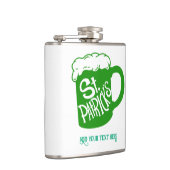 St.Patrick's Day Custom Flask Green Beer Tasse Flachmann (Rechts)