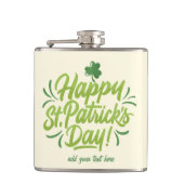 St. Patrick's Day Custom Flask Green Beer Tasse Flachmann (Vorderseite)
