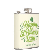 St. Patrick's Day Custom Flask Green Beer Tasse Flachmann (Rechts)