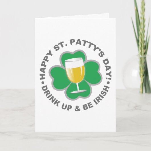 St. Patrick's Day Custom Grußkarte Karte (Vorderseite)