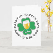 St. Patrick's Day Custom Grußkarte Karte (Gelbe Blume)